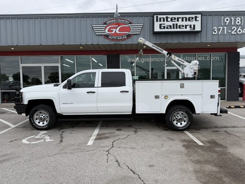 2015 Chevrolet 3500HD SRW 4x4 Utility w/ Crane Work Truck Collinsville OK