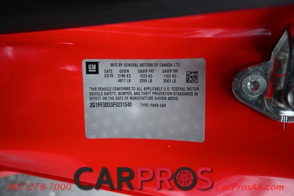 2015 Chevrolet Camaro LT - 3.6L V6 - Automatic - Convertible - Power Leather Seats - HUD - Remote Start - Bluetooth - Backup Camera - Boston Acoustics Sound System - Low Miles Anchorage AK