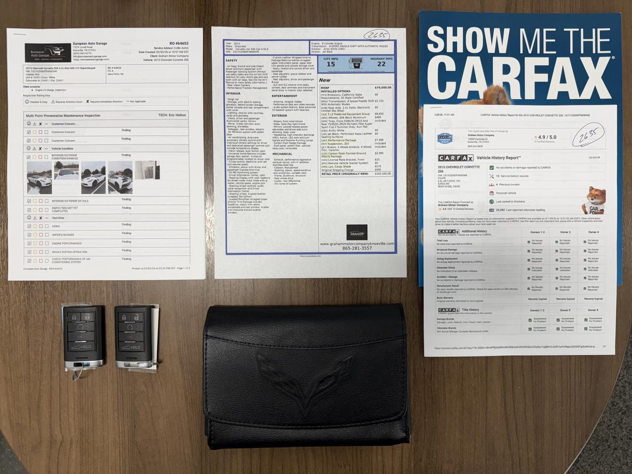 2015 Chevrolet Corvette Z06 3LZ w/Z07 Knoxville TN