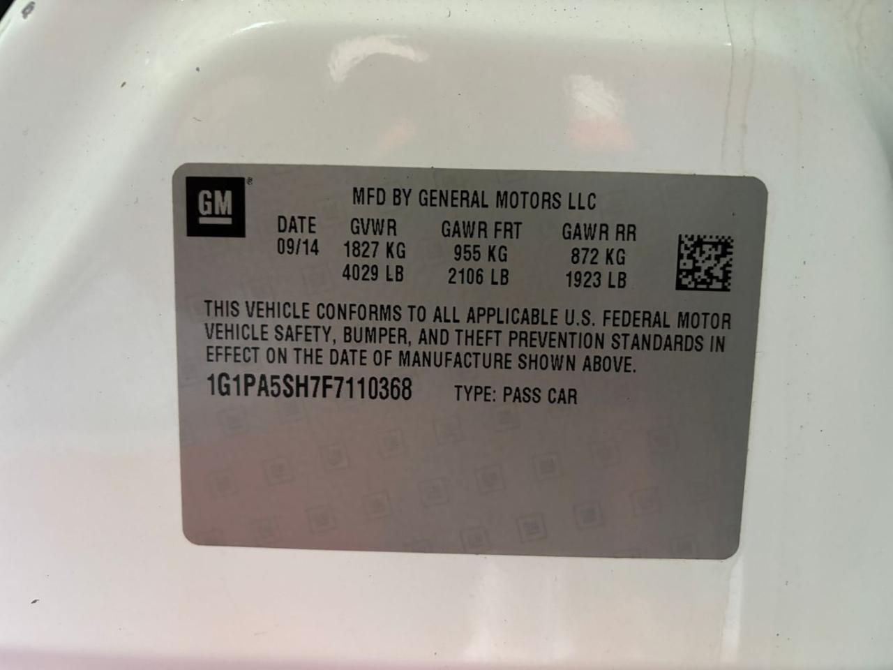 2015 Chevrolet Cruze LS Auto Franklin OH