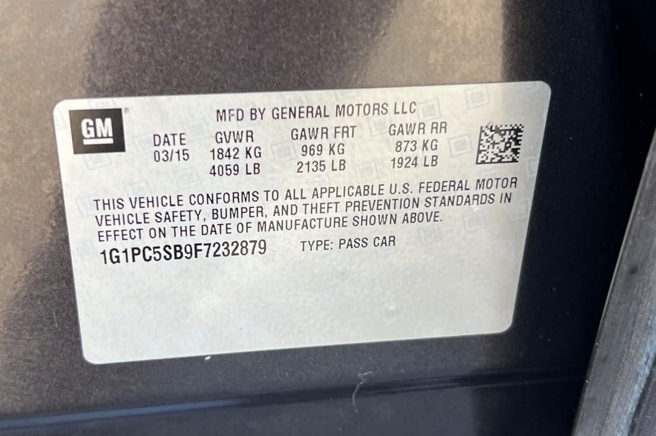 2015 Chevrolet Cruze LT Roseville CA