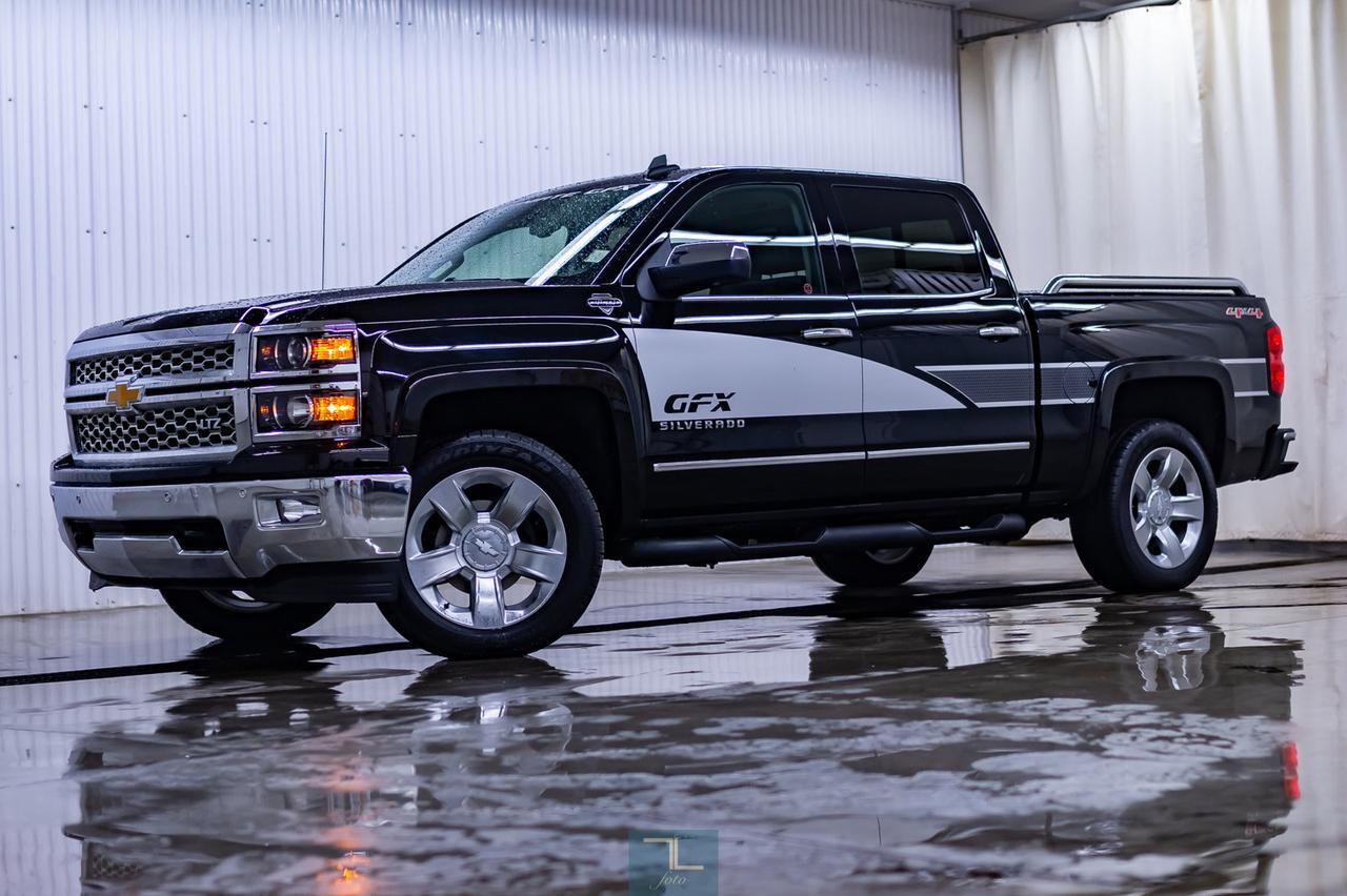 2015 Chevrolet Silverado 1500 4x4 Crew Cab LTZ GFX Ultimate Leather Roof Nav Red Deer AB