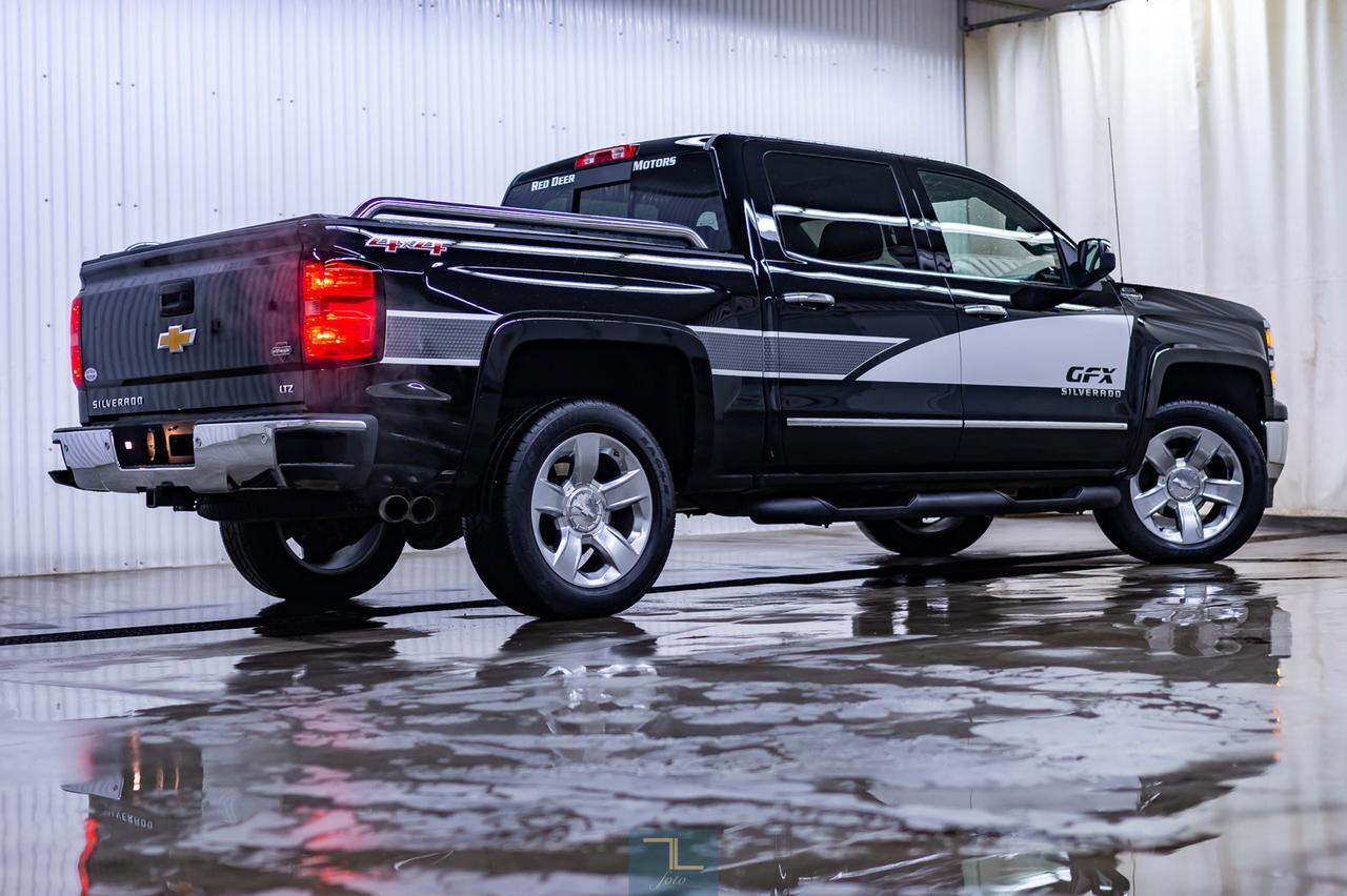 2015 Chevrolet Silverado 1500 4x4 Crew Cab LTZ GFX Ultimate Leather Roof Nav Red Deer AB