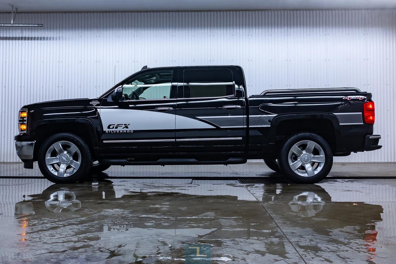 2015 Chevrolet Silverado 1500 4x4 Crew Cab LTZ GFX Ultimate Leather Roof Nav Red Deer AB