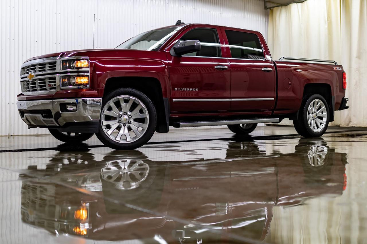 2015 Chevrolet Silverado 1500 4x4 Crew Cab LTZ Z71 Longbox Leather Nav BCam Red Deer AB
