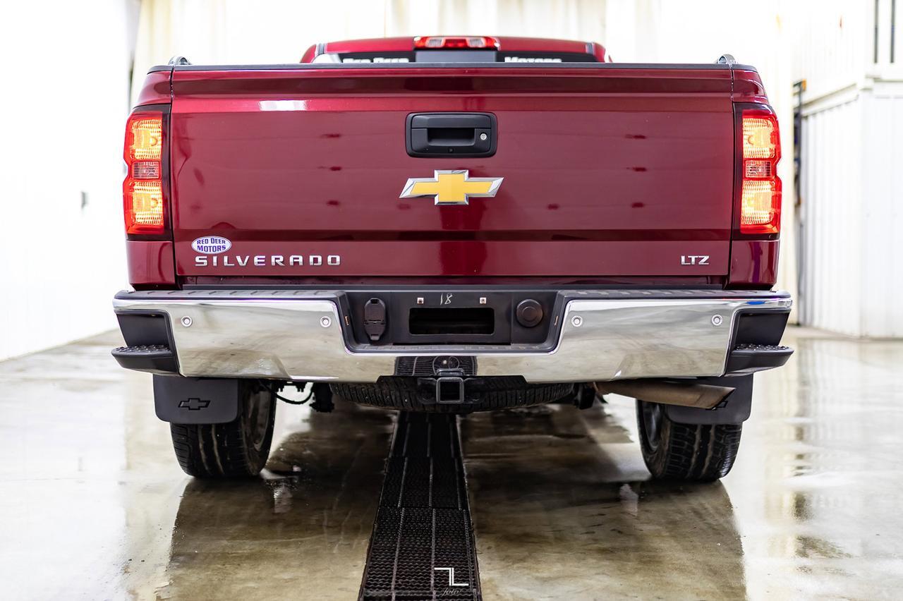 2015 Chevrolet Silverado 1500 4x4 Crew Cab LTZ Z71 Longbox Leather Nav BCam Red Deer AB