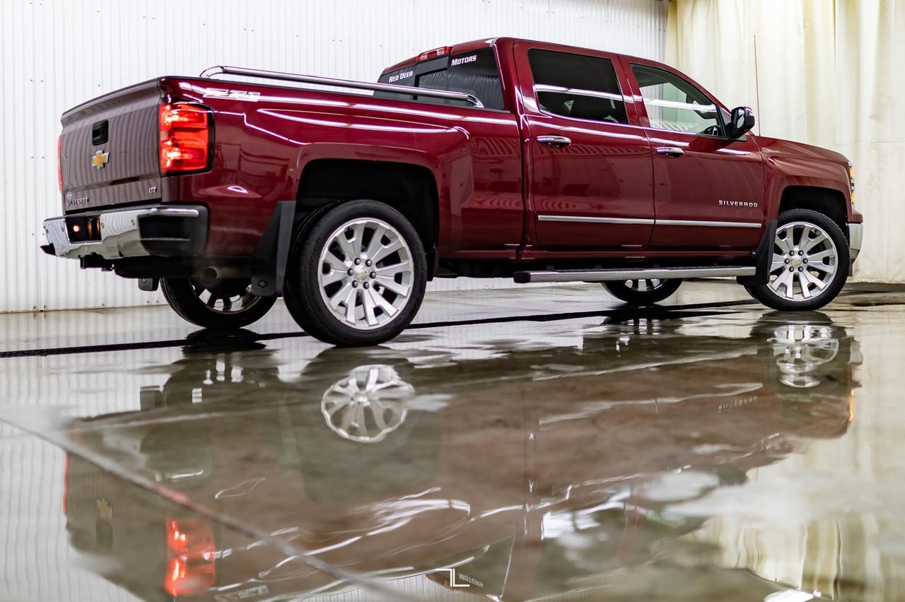 2015 Chevrolet Silverado 1500 4x4 Crew Cab LTZ Z71 Longbox Leather Nav BCam Red Deer AB