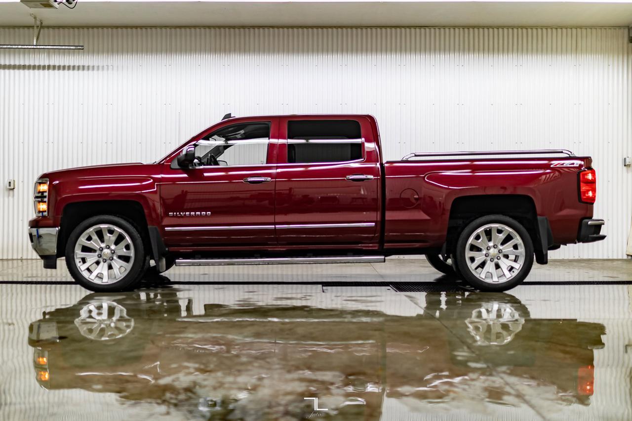 2015 Chevrolet Silverado 1500 4x4 Crew Cab LTZ Z71 Longbox Leather Nav BCam Red Deer AB