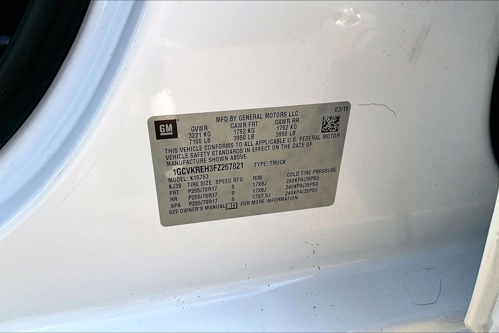 2015 Chevrolet Silverado 1500 LT OR