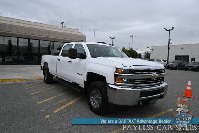2015 Chevrolet Silverado 2500HD / 4X4 / Crew Cab / Duramax / Power Driver's Seat / Power Windows, Locks & Mirrors / Bluetooth / Cruise Control / Running Boards / Block Heater / Bed Liner / Tow Pkg / Only 59K Miles / 1-Owner Anchorage AK