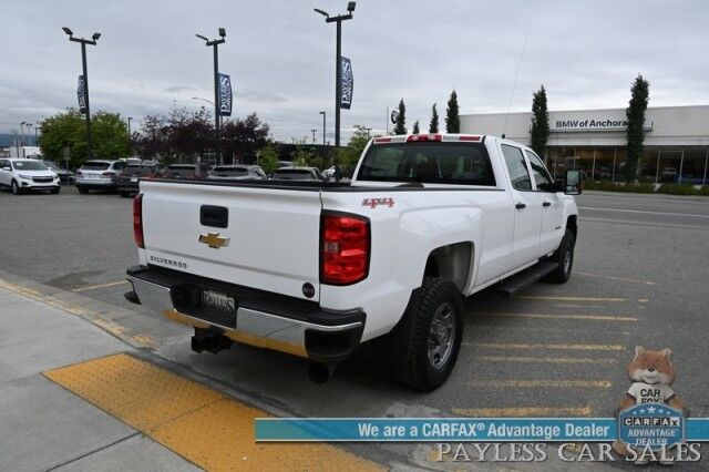 2015 Chevrolet Silverado 2500HD / 4X4 / Crew Cab / Duramax / Power Driver's Seat / Power Windows, Locks & Mirrors / Bluetooth / Cruise Control / Running Boards / Block Heater / Bed Liner / Tow Pkg / Only 59K Miles / 1-Owner Anchorage AK