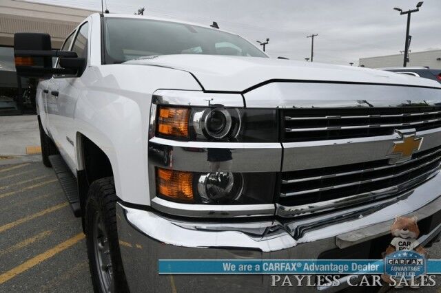 2015 Chevrolet Silverado 2500HD / 4X4 / Crew Cab / Duramax / Power Driver's Seat / Power Windows, Locks & Mirrors / Bluetooth / Cruise Control / Running Boards / Block Heater / Bed Liner / Tow Pkg / Only 59K Miles / 1-Owner Anchorage AK