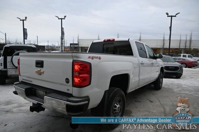 2015 Chevrolet Silverado 2500HD LT / 4X4 / Crew Cab / AutoStart / 6.6L Duramax Diesel / Power & Heated Cloth Seats / Bluetooth / Backup Camera / Cruise Control / Keyless Entry / Bed Liner / Block Heater / Tow Pkg / Only 44K Miles / 1-Owner Anchorage AK