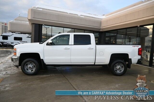 2015 Chevrolet Silverado 2500HD LT / 4X4 / Crew Cab / AutoStart / 6.6L Duramax Diesel / Power & Heated Cloth Seats / Bluetooth / Backup Camera / Cruise Control / Keyless Entry / Bed Liner / Block Heater / Tow Pkg / Only 44K Miles / 1-Owner Anchorage AK
