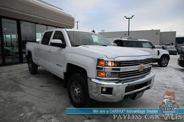 2015 Chevrolet Silverado 2500HD LT / 4X4 / Crew Cab / AutoStart / 6.6L Duramax Diesel / Power & Heated Cloth Seats / Bluetooth / Backup Camera / Cruise Control / Keyless Entry / Bed Liner / Block Heater / Tow Pkg / Only 44K Miles / 1-Owner Anchorage AK