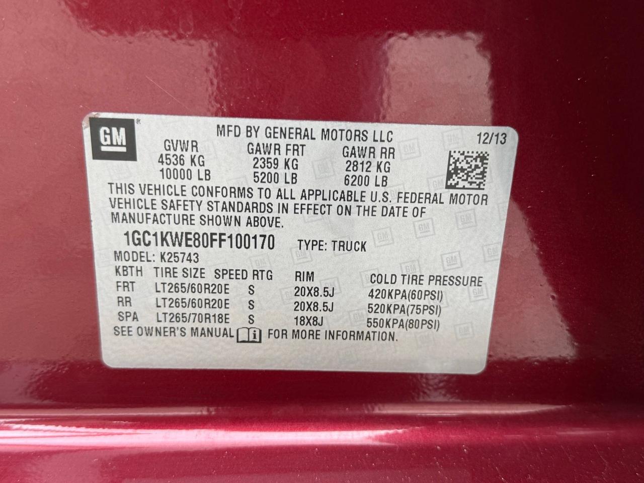 2015 Chevrolet Silverado 2500HD LTZ Crestwood KY