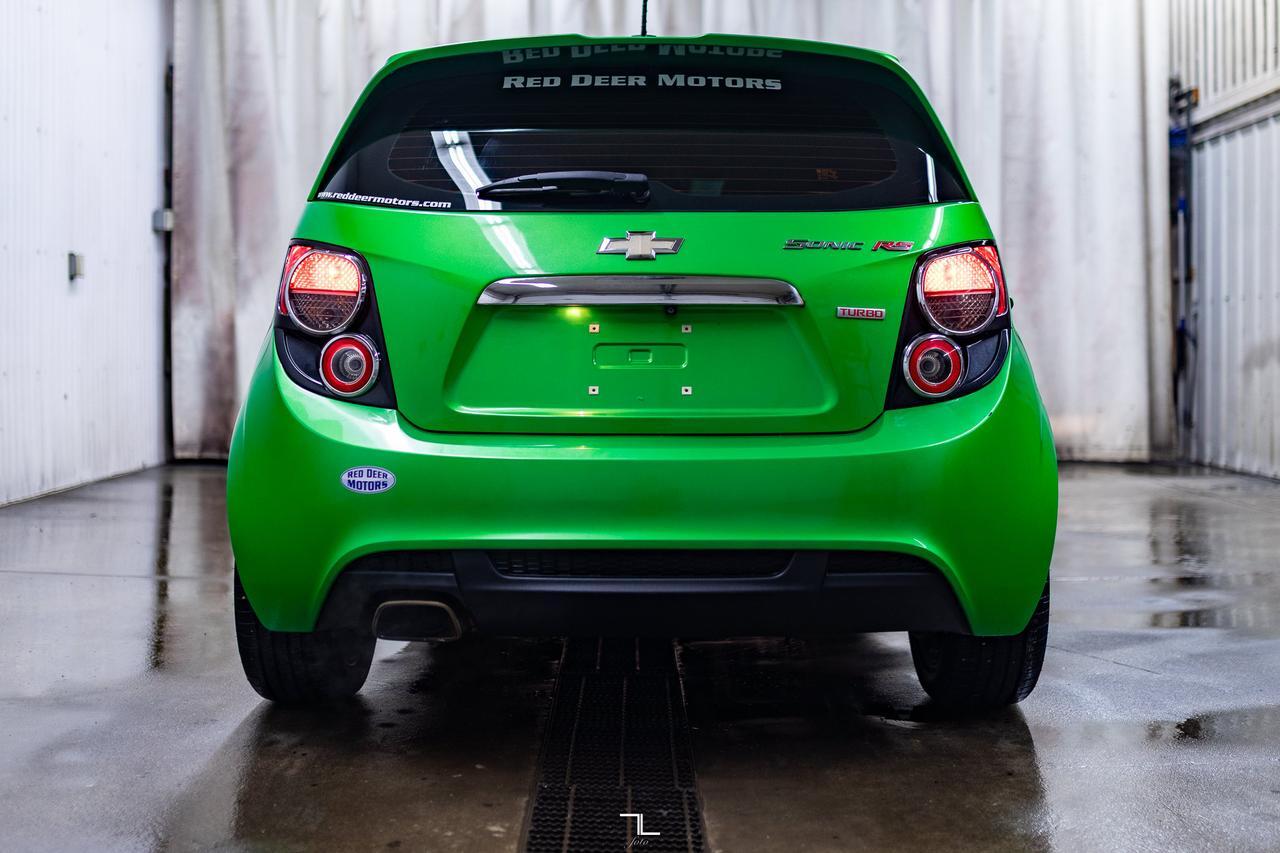 2015 Chevrolet Sonic RS Hatchback Leather Roof BCam Red Deer AB