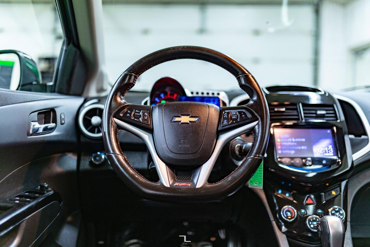 2015 Chevrolet Sonic RS Hatchback Leather Roof BCam Red Deer AB