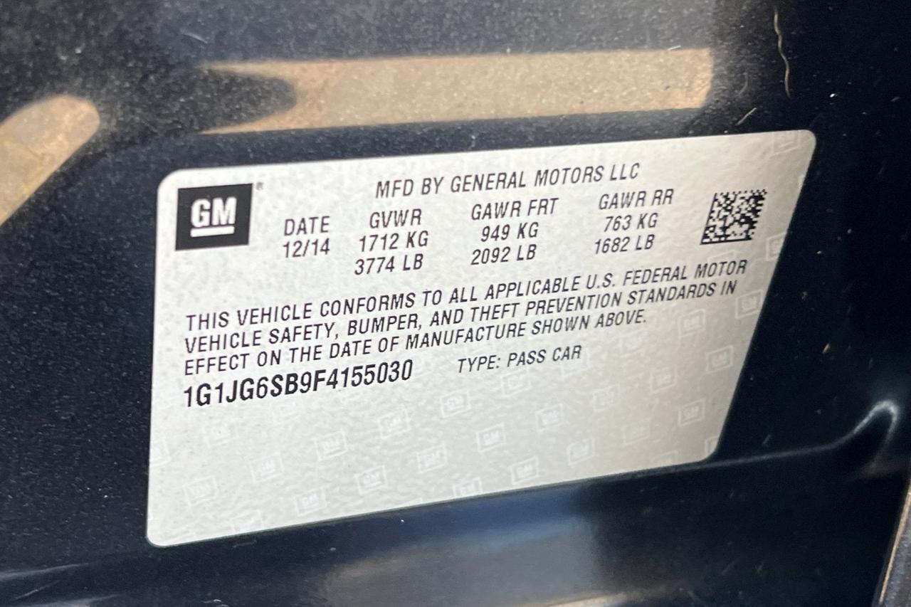 2015 Chevrolet Sonic RS Roseville CA