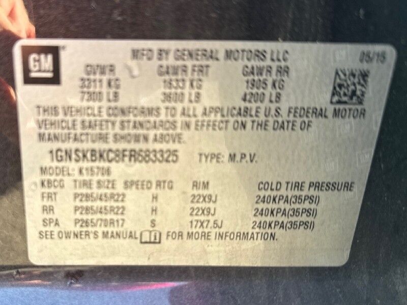 2015 Chevrolet Tahoe LT 4WD Arlington VA