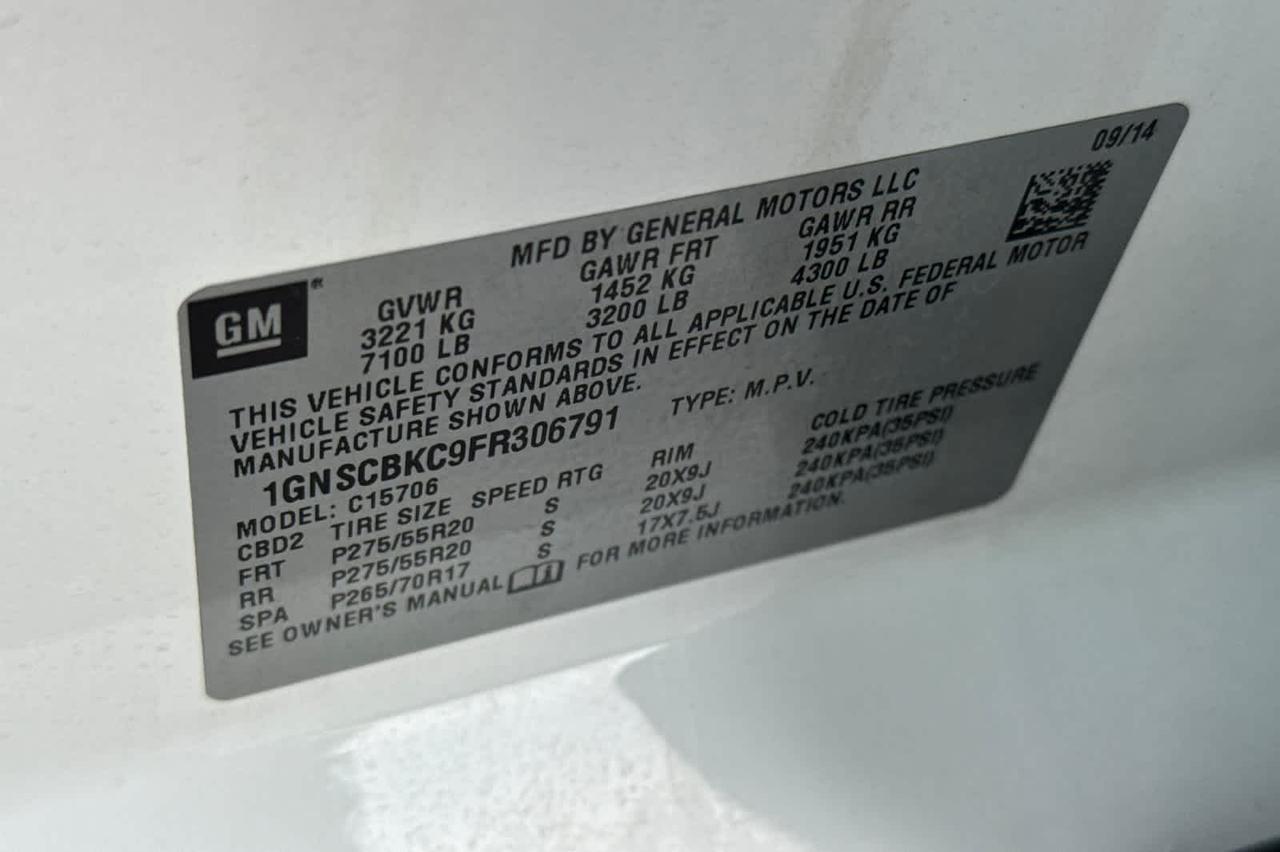 2015 Chevrolet Tahoe LT Roseville CA