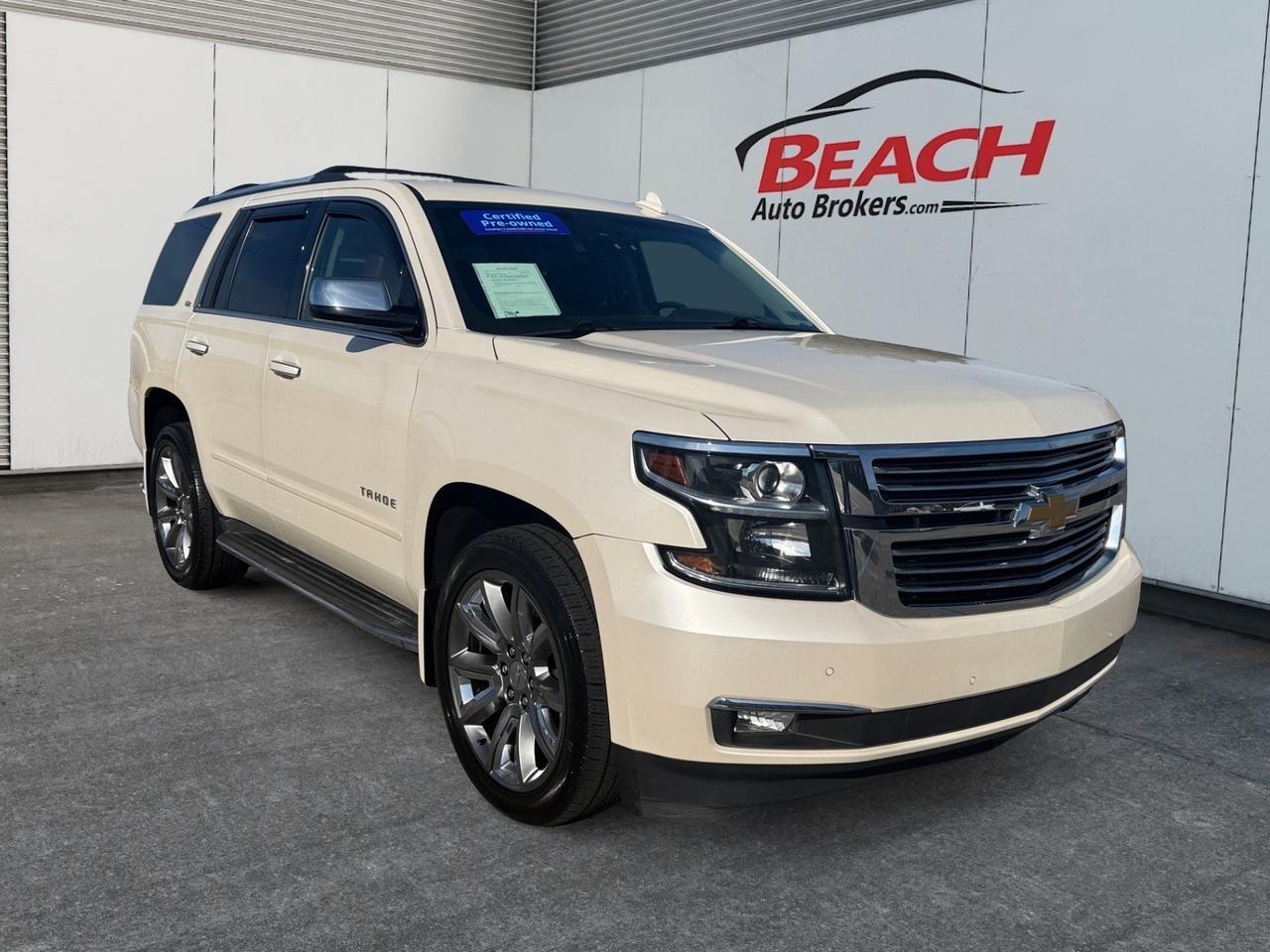 2015 Chevrolet Tahoe LTZ, HEATED/VENTILATED SEATS, HEATED 2ND ROW, POWERED 3RD ROW, UNIVERSAL GARAGE DOOR OPENER, POWER LIFTGATE, POWER MIRRORS, REMOTE KEYLESS ENTRY, LUGGAGE RACK, SUNROOF, RUNNING BOARDS, THIS IS THE PERFECT FAMILY VEHICLE! Norfolk VA