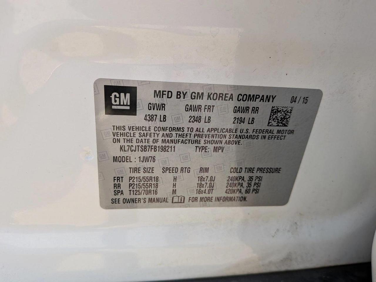 2015 Chevrolet Trax LTZ Roseville CA