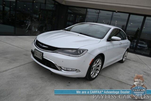 2015 Chrysler 200 C / AWD / 3.6L V6 / Premium Group / Auto Start / Heated & Cooled Leather Seats / Heated Steering Wheel / Navigation / Alpine Speakers / Adaptive Cruise / Lane Depart & Blind Spot Alert / Bluetooth / Back Up Camera Anchorage AK