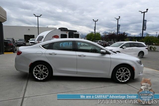 2015 Chrysler 200 C / AWD / 3.6L V6 / Premium Group / Auto Start / Heated & Cooled Leather Seats / Heated Steering Wheel / Navigation / Alpine Speakers / Adaptive Cruise / Lane Depart & Blind Spot Alert / Bluetooth / Back Up Camera Anchorage AK