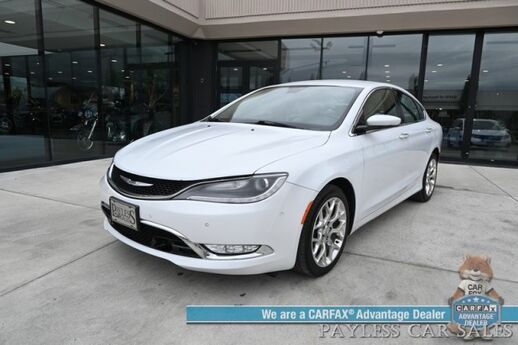 2015 Chrysler 200 C / AWD / 3.6L V6 / Premium Group / Auto Start / Heated & Cooled Leather Seats / Heated Steering Wheel / Navigation / Alpine Speakers / Adaptive Cruise / Lane Depart & Blind Spot Alert / Bluetooth / Back Up Camera Anchorage AK