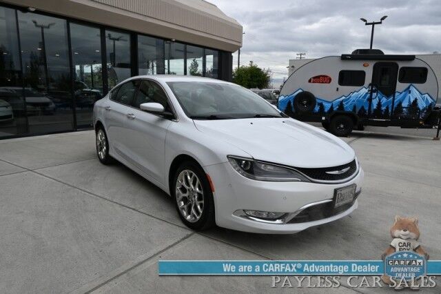 2015 Chrysler 200 C / AWD / 3.6L V6 / Premium Group / Auto Start / Heated & Cooled Leather Seats / Heated Steering Wheel / Navigation / Alpine Speakers / Adaptive Cruise / Lane Depart & Blind Spot Alert / Bluetooth / Back Up Camera Anchorage AK