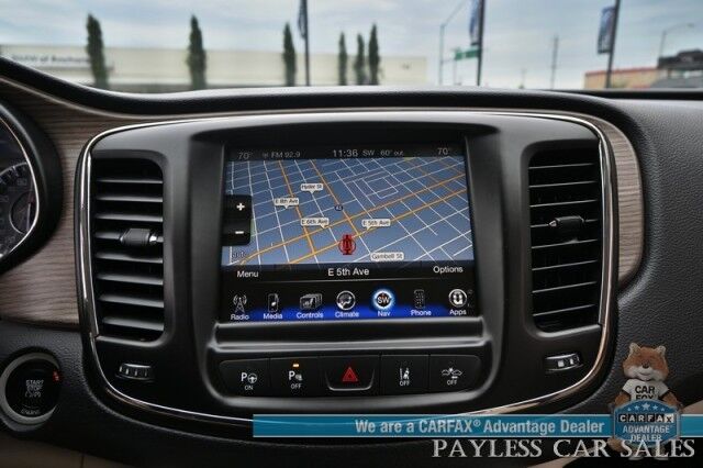 2015 Chrysler 200 C / AWD / 3.6L V6 / Premium Group / Auto Start / Heated & Cooled Leather Seats / Heated Steering Wheel / Navigation / Alpine Speakers / Adaptive Cruise / Lane Depart & Blind Spot Alert / Bluetooth / Back Up Camera Anchorage AK