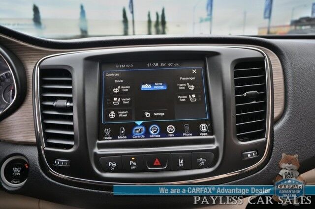 2015 Chrysler 200 C / AWD / 3.6L V6 / Premium Group / Auto Start / Heated & Cooled Leather Seats / Heated Steering Wheel / Navigation / Alpine Speakers / Adaptive Cruise / Lane Depart & Blind Spot Alert / Bluetooth / Back Up Camera Anchorage AK