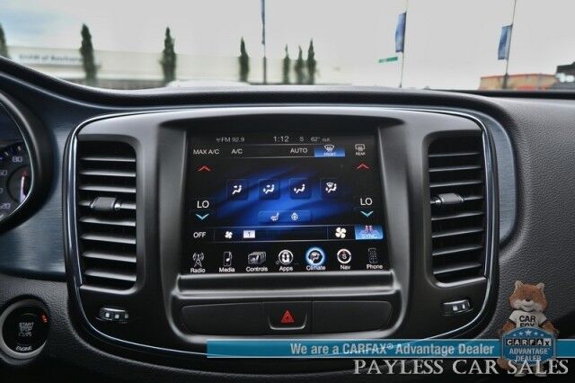 2015 Chrysler 200 S / AWD / 3.6L V6 / Auto Start / Heated Leather Trimmed Seats / Heated Steering Wheel / Navigation / Alpine Speakers / Sunroof / Bluetooth / Back Up Camera / Cruise Control / Alloy Wheels / 29 MPG Anchorage AK