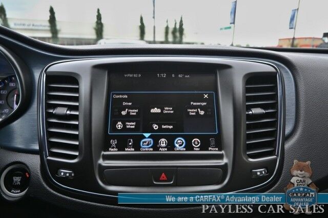 2015 Chrysler 200 S / AWD / 3.6L V6 / Auto Start / Heated Leather Trimmed Seats / Heated Steering Wheel / Navigation / Alpine Speakers / Sunroof / Bluetooth / Back Up Camera / Cruise Control / Alloy Wheels / 29 MPG Anchorage AK