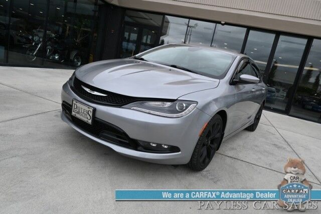 2015 Chrysler 200 S / AWD / 3.6L V6 / Auto Start / Heated Leather Trimmed Seats / Heated Steering Wheel / Navigation / Alpine Speakers / Sunroof / Bluetooth / Back Up Camera / Cruise Control / Alloy Wheels / 29 MPG Anchorage AK