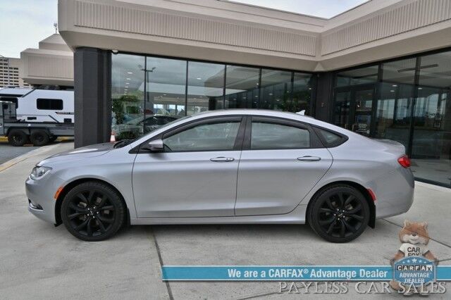 2015 Chrysler 200 S / AWD / 3.6L V6 / Auto Start / Heated Leather Trimmed Seats / Heated Steering Wheel / Navigation / Alpine Speakers / Sunroof / Bluetooth / Back Up Camera / Cruise Control / Alloy Wheels / 29 MPG Anchorage AK
