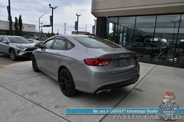 2015 Chrysler 200 S / AWD / 3.6L V6 / Auto Start / Heated Leather Trimmed Seats / Heated Steering Wheel / Navigation / Alpine Speakers / Sunroof / Bluetooth / Back Up Camera / Cruise Control / Alloy Wheels / 29 MPG Anchorage AK
