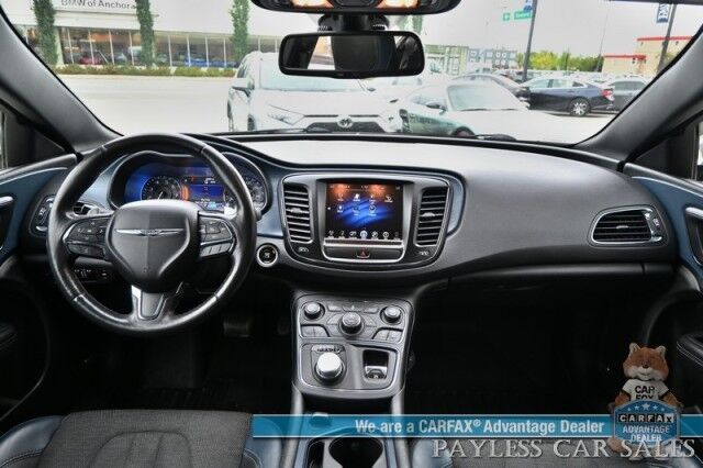 2015 Chrysler 200 S / AWD / 3.6L V6 / Auto Start / Heated Leather Trimmed Seats / Heated Steering Wheel / Navigation / Alpine Speakers / Sunroof / Bluetooth / Back Up Camera / Cruise Control / Alloy Wheels / 29 MPG Anchorage AK