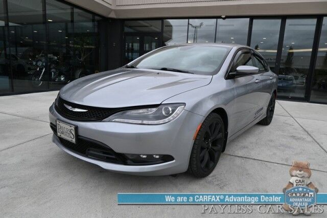 2015 Chrysler 200 S / AWD / 3.6L V6 / Auto Start / Heated Leather Trimmed Seats / Heated Steering Wheel / Navigation / Alpine Speakers / Sunroof / Bluetooth / Back Up Camera / Cruise Control / Alloy Wheels / 29 MPG Anchorage AK