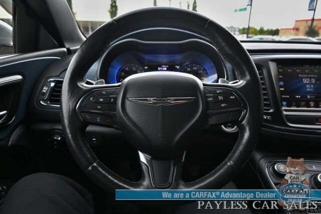 2015 Chrysler 200 S / AWD / 3.6L V6 / Auto Start / Power & Heated Leather Trimmed Seats / Heated Steering Wheel / Navigation / Alpine Speakers / Sunroof / Bluetooth / Back Up Camera / Cruise Control / Alloy Wheels / 29 MPG Anchorage AK