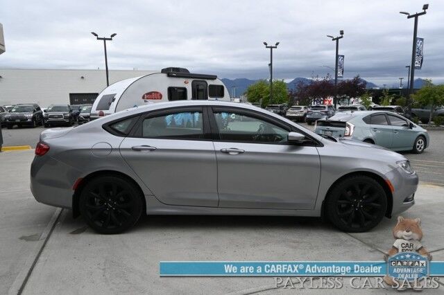 2015 Chrysler 200 S / AWD / 3.6L V6 / Auto Start / Power & Heated Leather Trimmed Seats / Heated Steering Wheel / Navigation / Alpine Speakers / Sunroof / Bluetooth / Back Up Camera / Cruise Control / Alloy Wheels / 29 MPG Anchorage AK