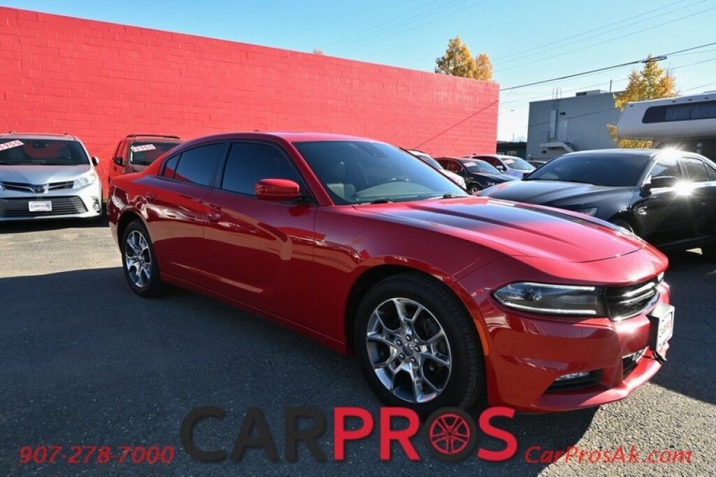 2015 Dodge Charger SXT - 3.6L V6 - All Wheel Drive - Technology & Plus Group - Front Leather Heated/Cooled Seats - Heated Steering Wheel - Block Heater - 2nd Row Heated Seats - NAV - Bluetooth - Backup Camera - Remote Start - Sunroof Anchorage AK