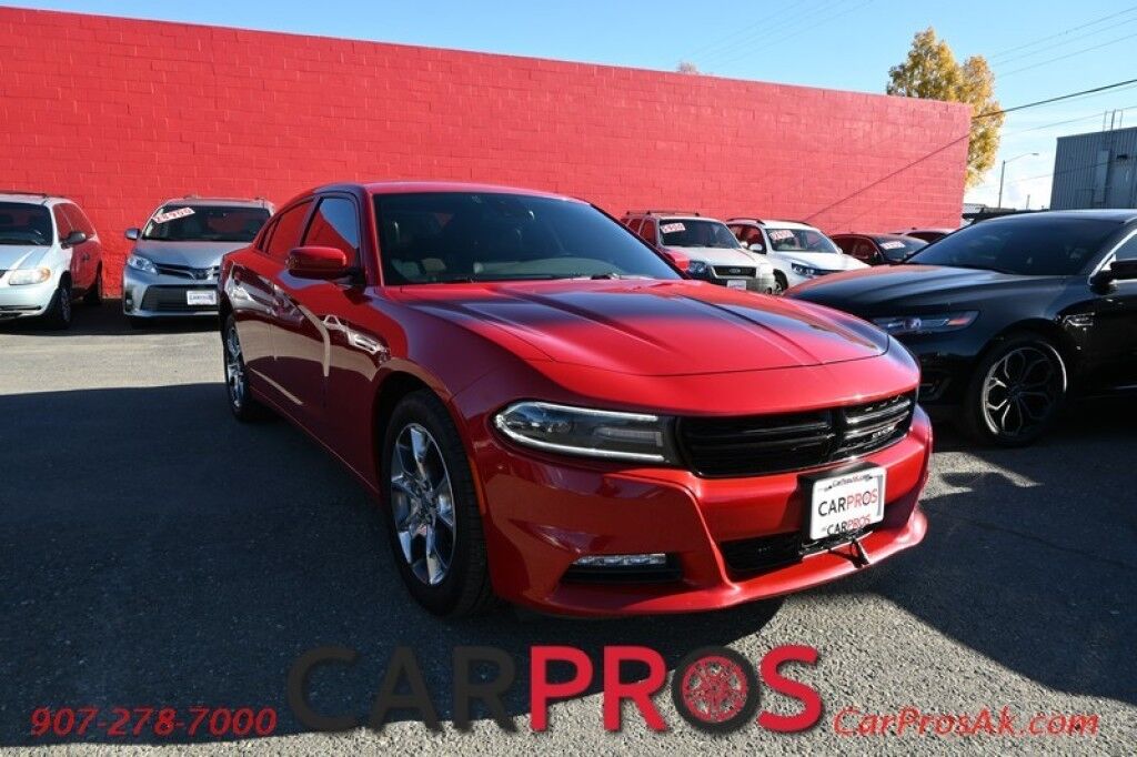 2015 Dodge Charger SXT - 3.6L V6 - All Wheel Drive - Technology & Plus Group - Front Leather Heated/Cooled Seats - Heated Steering Wheel - Block Heater - 2nd Row Heated Seats - NAV - Bluetooth - Backup Camera - Remote Start - Sunroof Anchorage AK