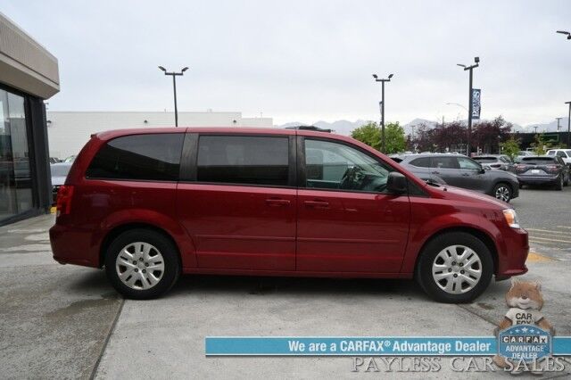 2015 Dodge Grand Caravan SE / 3.6L V6 / Premium Cloth Seats / Power Locks, Windows & Mirrors / Aux Input / Rear Captain Chairs / 3rd Row / Seats 7 / Cruise Control / Tow Pkg / 25 MPG / Only 46k Miles / 1-Owner Anchorage AK