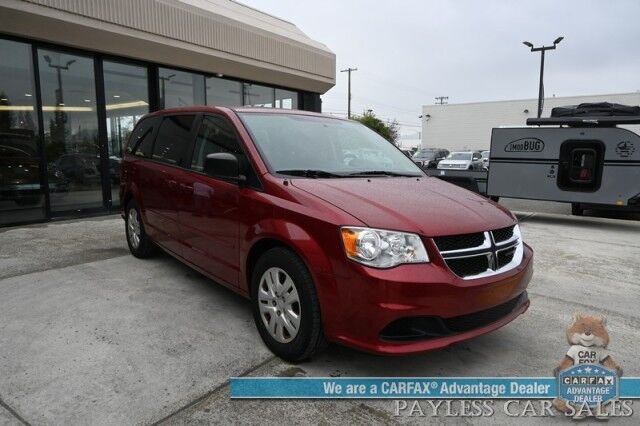 2015 Dodge Grand Caravan SE / 3.6L V6 / Premium Cloth Seats / Power Locks, Windows & Mirrors / Aux Input / Rear Captain Chairs / 3rd Row / Seats 7 / Cruise Control / Tow Pkg / 25 MPG / Only 46k Miles / 1-Owner Anchorage AK