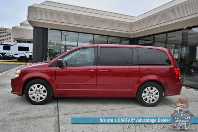 2015 Dodge Grand Caravan SE / 3.6L V6 / Premium Cloth Seats / Power Locks, Windows & Mirrors / Aux Input / Rear Captain Chairs / 3rd Row / Seats 7 / Cruise Control / Tow Pkg / 25 MPG / Only 46k Miles / 1-Owner Anchorage AK