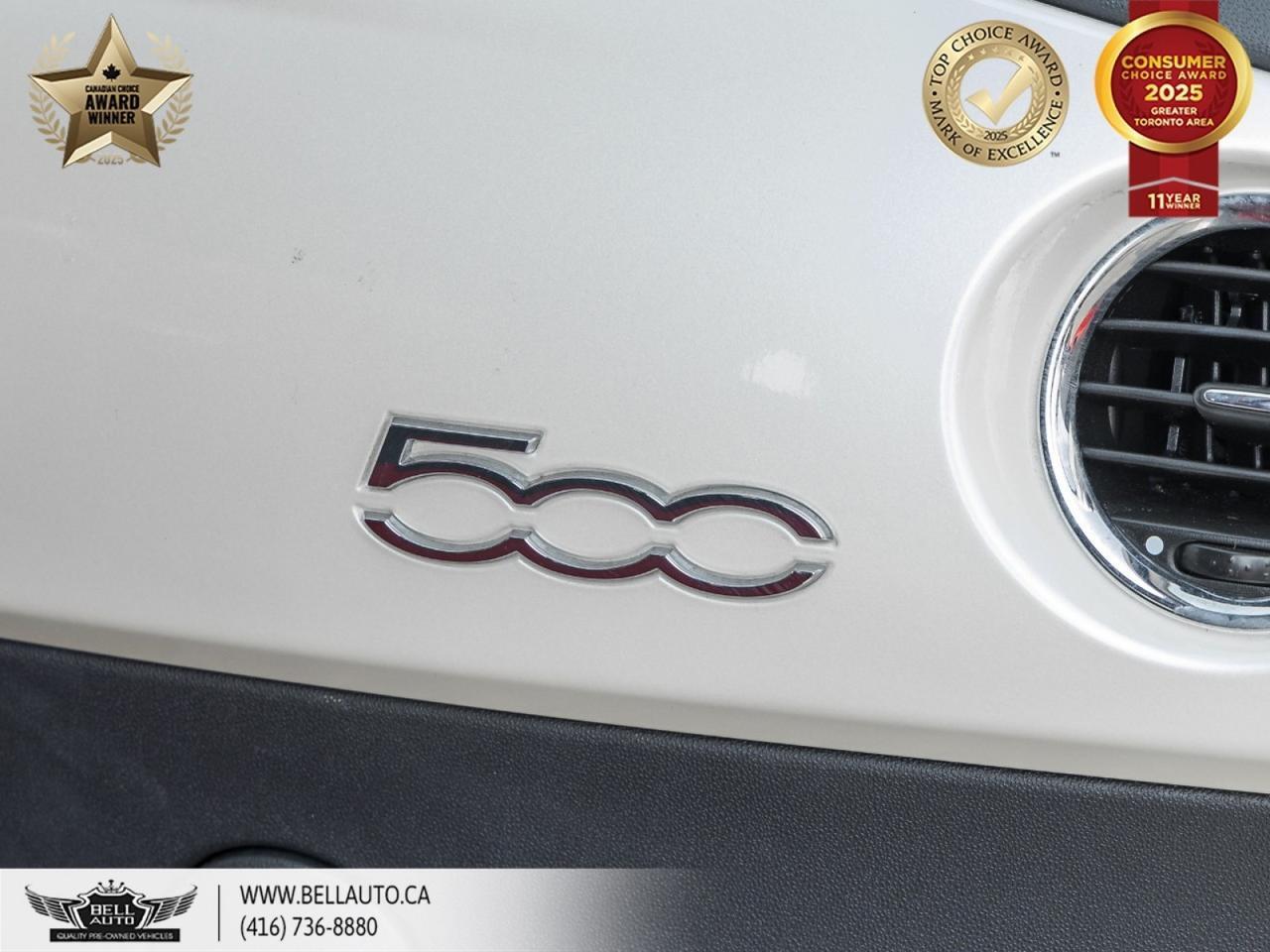 2015 FIAT 500 Pop, XENONHEADLIGHTS, SATELLITERADIO, CDPLAYER, RUN-FLATTIRES, VOICEASSIST Toronto ON