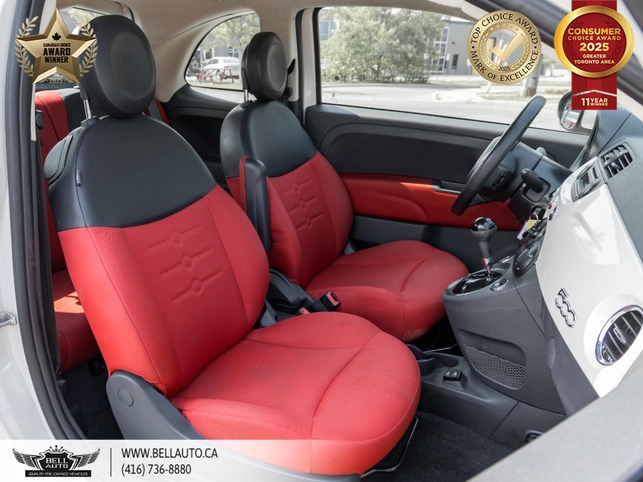 2015 FIAT 500 Pop, XENONHEADLIGHTS, SATELLITERADIO, CDPLAYER, RUN-FLATTIRES, VOICEASSIST Toronto ON