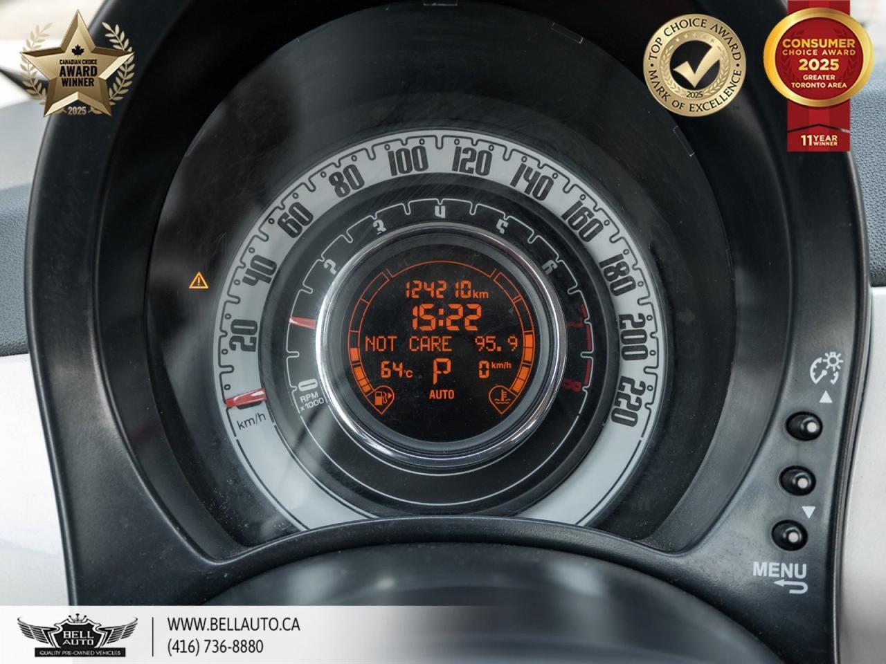 2015 FIAT 500 Pop, XENONHEADLIGHTS, SATELLITERADIO, CDPLAYER, RUN-FLATTIRES, VOICEASSIST Toronto ON